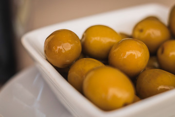 photos of some olives in a bar in Galicia, Sapin.