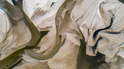 sandbanks on the Vistula River photographed from a drone © Krzysztof