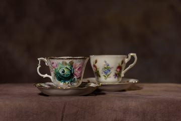 cup and saucer for two