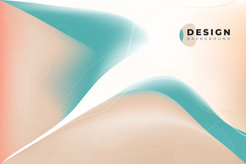 Colorful geometric background design. Fluid shapes composition with trendy gradients. Eps10 vector.