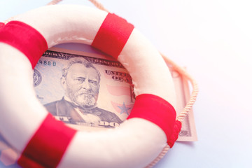 Abstract fast emergency rescue business financial economics crisis. Concept of fix economy...