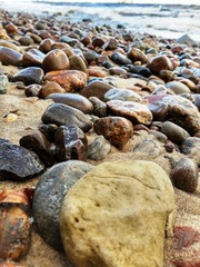 stones on the beach