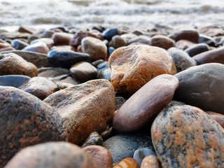 stones on the beach