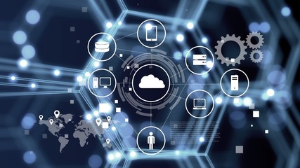 Abstract of modern high tech internet data illustrations