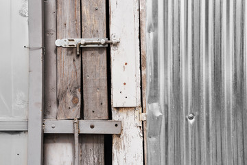 latch on wooden door