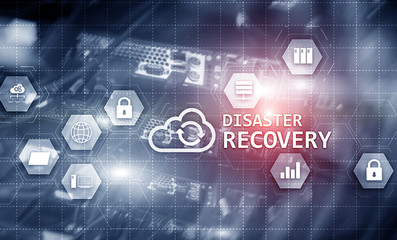 Disaster Recovery on provider background. Backup of your business. Project 2020.