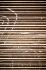 Metal roller shutter view