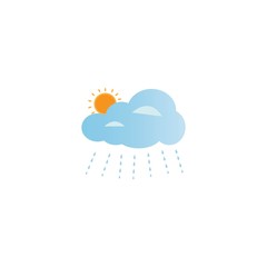 rain logo icon vector