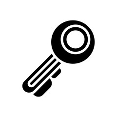 key door silhouette style icon