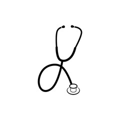 Stethoscope icon trendy flat design