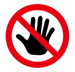 Don't touch. Don't approach.