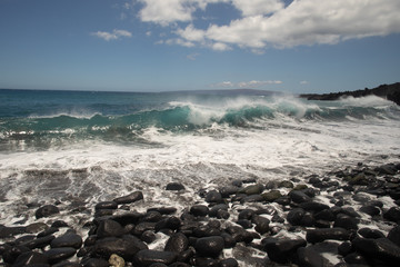 Wave action in Hawaii