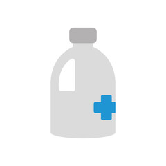 stay at home concept, alcohol bottle icon, flat style