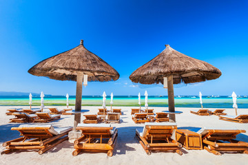 White sand beach Boracay island, Philippines