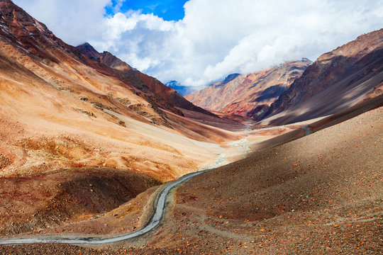 Manali to Leh mountain landscape, Himalayas