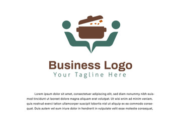 business cooking logo illustration template