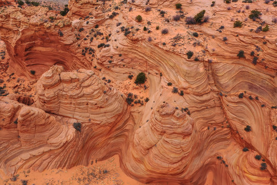 Strange Rock Formations in Wah Weap Arizona Desert