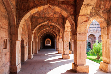 Fototapeta na wymiar Royal enclave arches in Mandu, India