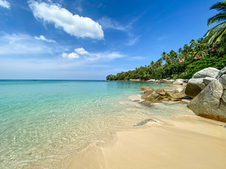 the wonderful beach of the luxury Surin Phuket  hotel, Phuket, Thailand