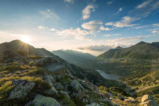 Scenery summer landscape, Pirin Mountain, Bulgaria.