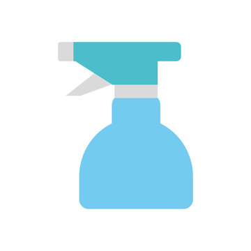 stop the spread concept, srpay bottle icon, flat style