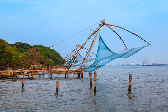 Chinese fishing nets in Cochin