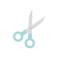 scissors tool icon, flat style