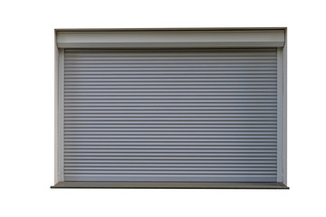 Roller Shutter Windows isolated on white background.