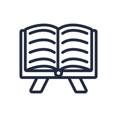 sacred book line style icon