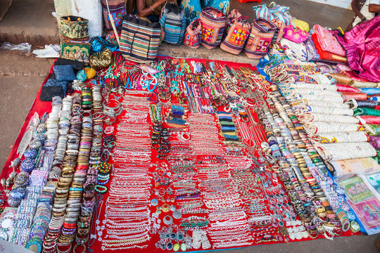 Local market shopping in India