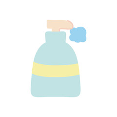 soap bottle icon, flat style