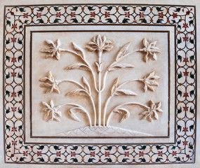 Taj Mahal geometric pattern background