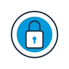 safe padlock fill style icon