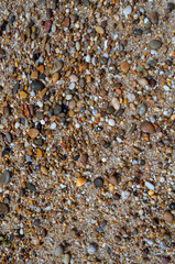Sea Pebbles, different shades and colors. Vertical photo