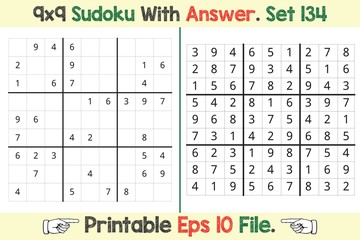 Advance Sudoku Puzzle Games Easy to Hard with Answer