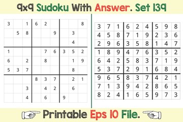 Advance Sudoku Puzzle Games Easy to Hard with Answer