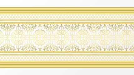 Golden ornamental border 