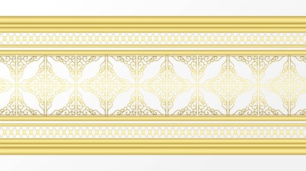 Golden ornamental border 