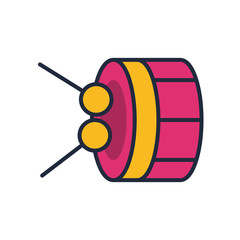 drum instrument fill style icon