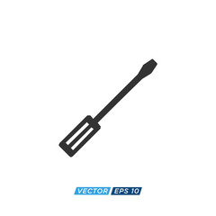 Screwdriver Icon Design Illustration