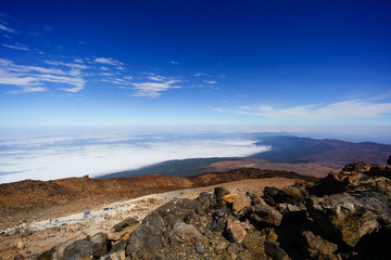 Beautyful mount Teide volcano, volcanic landscape, Tenerife, Canary Islands