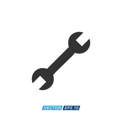 Tool Wrench Icon Design Illustration