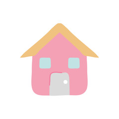 house icon image, flat style