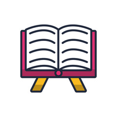 sacred book fill style icon