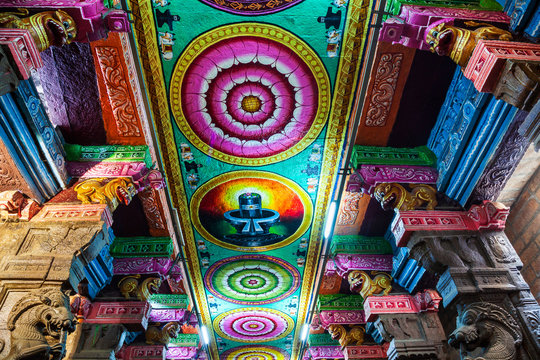 Pattern decor of Meenakshi Temple