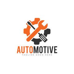 Automotive Mechanic Logo Design Vector