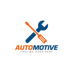 Automotive Mechanic Logo Design Vector