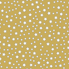 Stars seamless pattern light brown