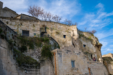 Vista panor&aacute;mica de la antigua ciudad paleol&iacute;tica de Matera, Sassi di Matera, Basilicata, sur de Italia