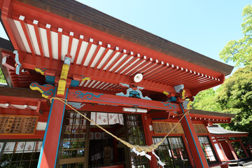 蒲生神社とクスノキ　鹿児島県蒲生町